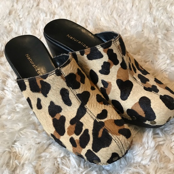 Naturalizer Shoes - Naturalizer animal print leather clogs, 7